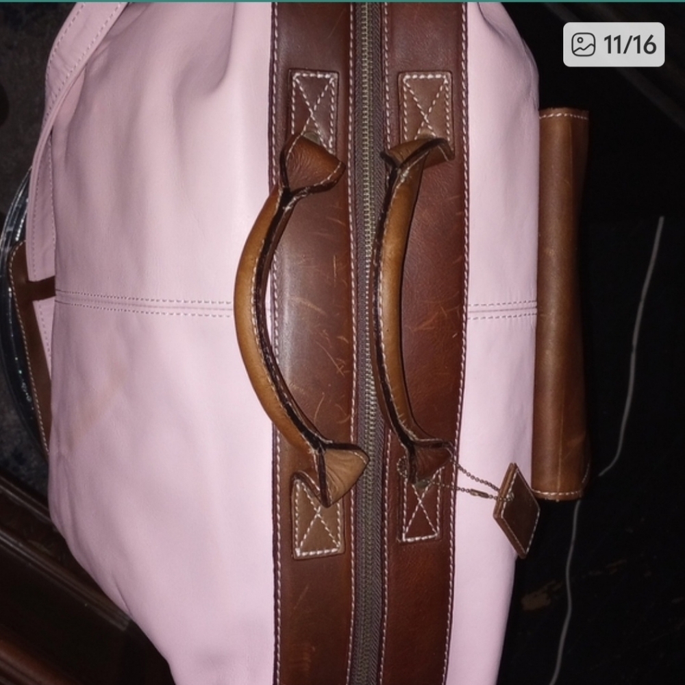 latico Pink and Brown Travel Tote - Picture 9 of 16